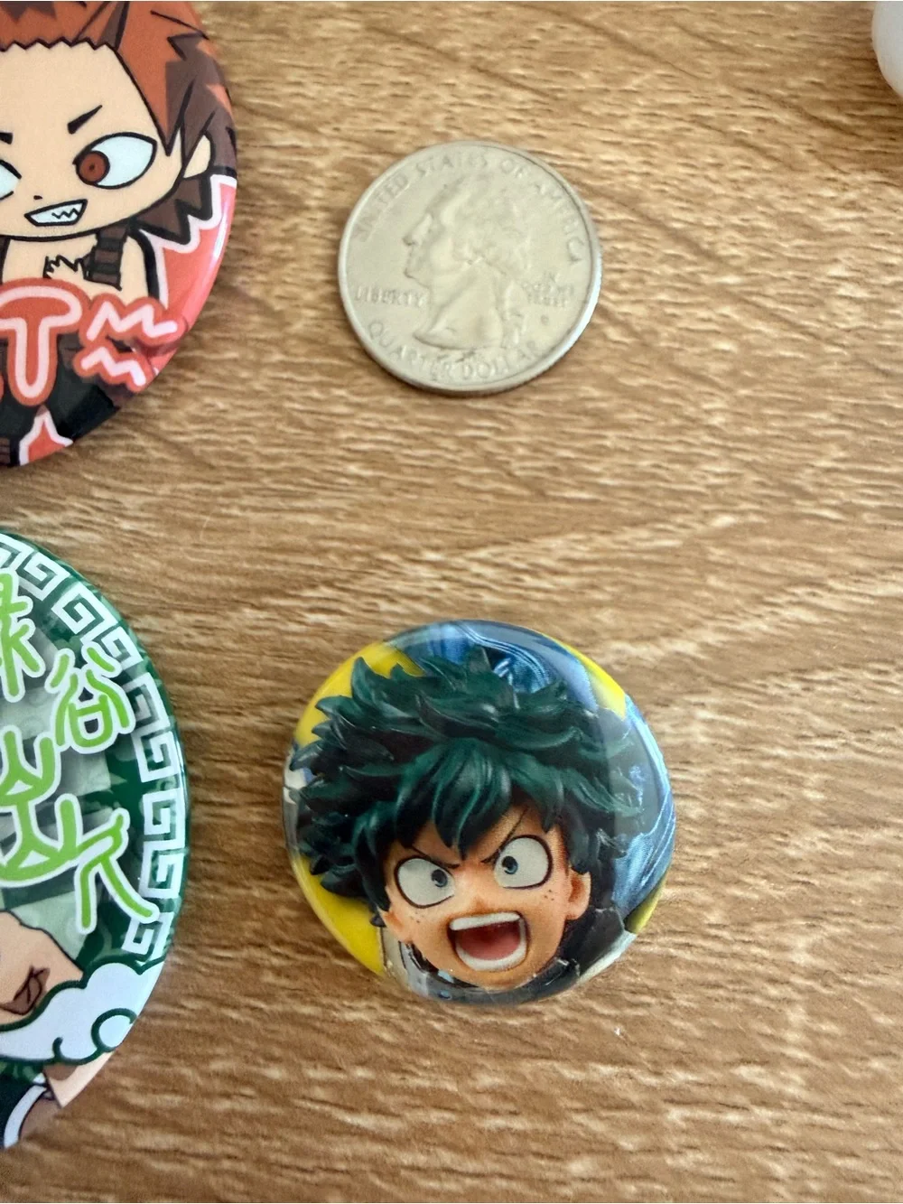 My Hero Academia Midoriya Izuku, Pita , Eijiro Kirishima Character Pin Badges